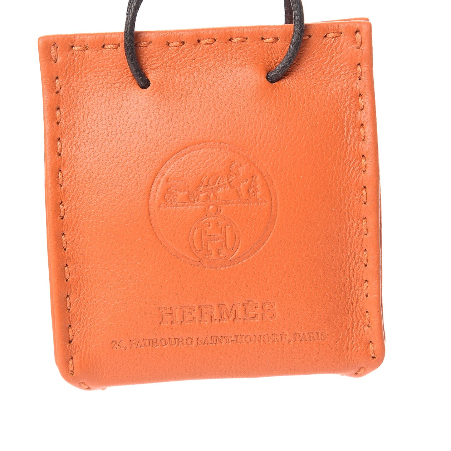 Milo Lambskin Swift Shopping Bag Charm Feu Gold