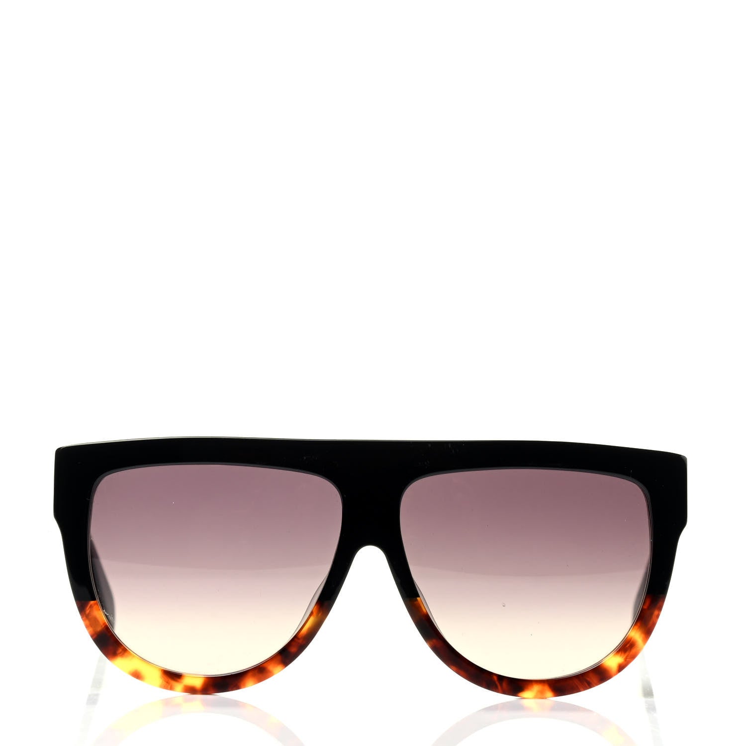 Celine Sunglasses CL4001FN Black Havana 2 of 5