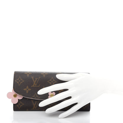 Louis Vuitton Monogram Bloom Flower Emilie Wallet 2 of 8