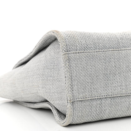 Chanel Woven Straw Raffia Small Deauville Tote Grey 8 of 10