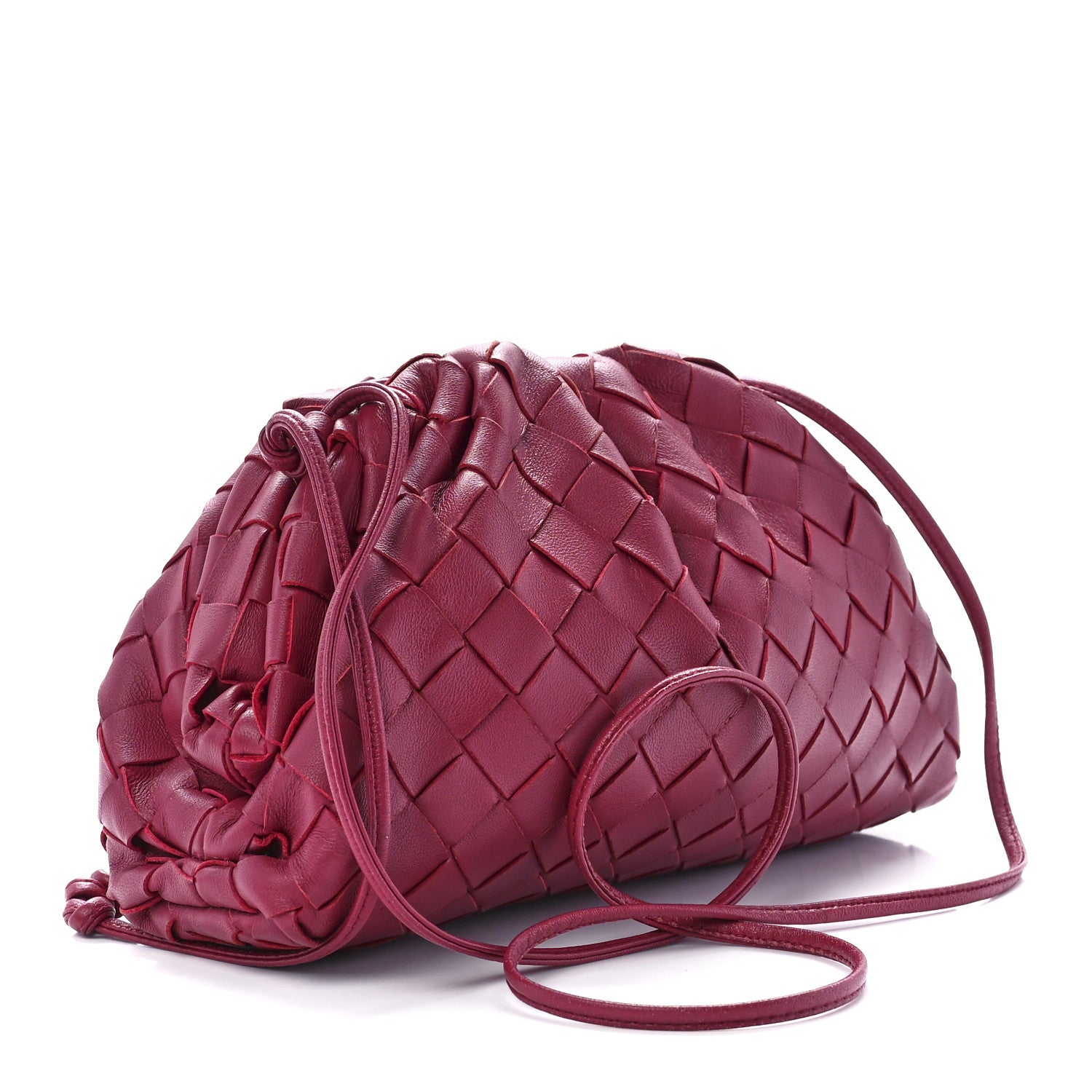 Bottega Veneta Nappa Intrecciato The Mini Pouch Amaranto 3 of 12