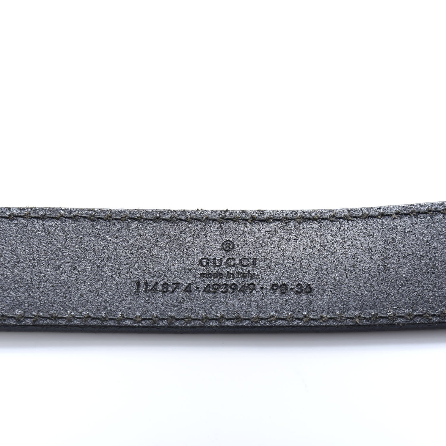 Gucci Calfskin Interlocking G Belt 90 36 Black 3 of 4