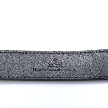 Gucci Calfskin Interlocking G Belt 90 36 Black 3 of 4