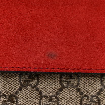 Gucci GG Supreme Monogram Small Dionysus Shoulder Bag Red 12 of 13