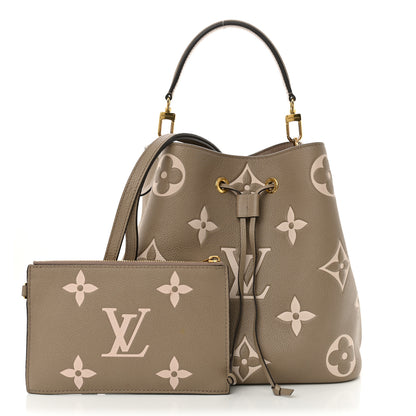 Louis Vuitton Empreinte Monogram Giant Neonoe MM Tourterelle Creme 3 of 13