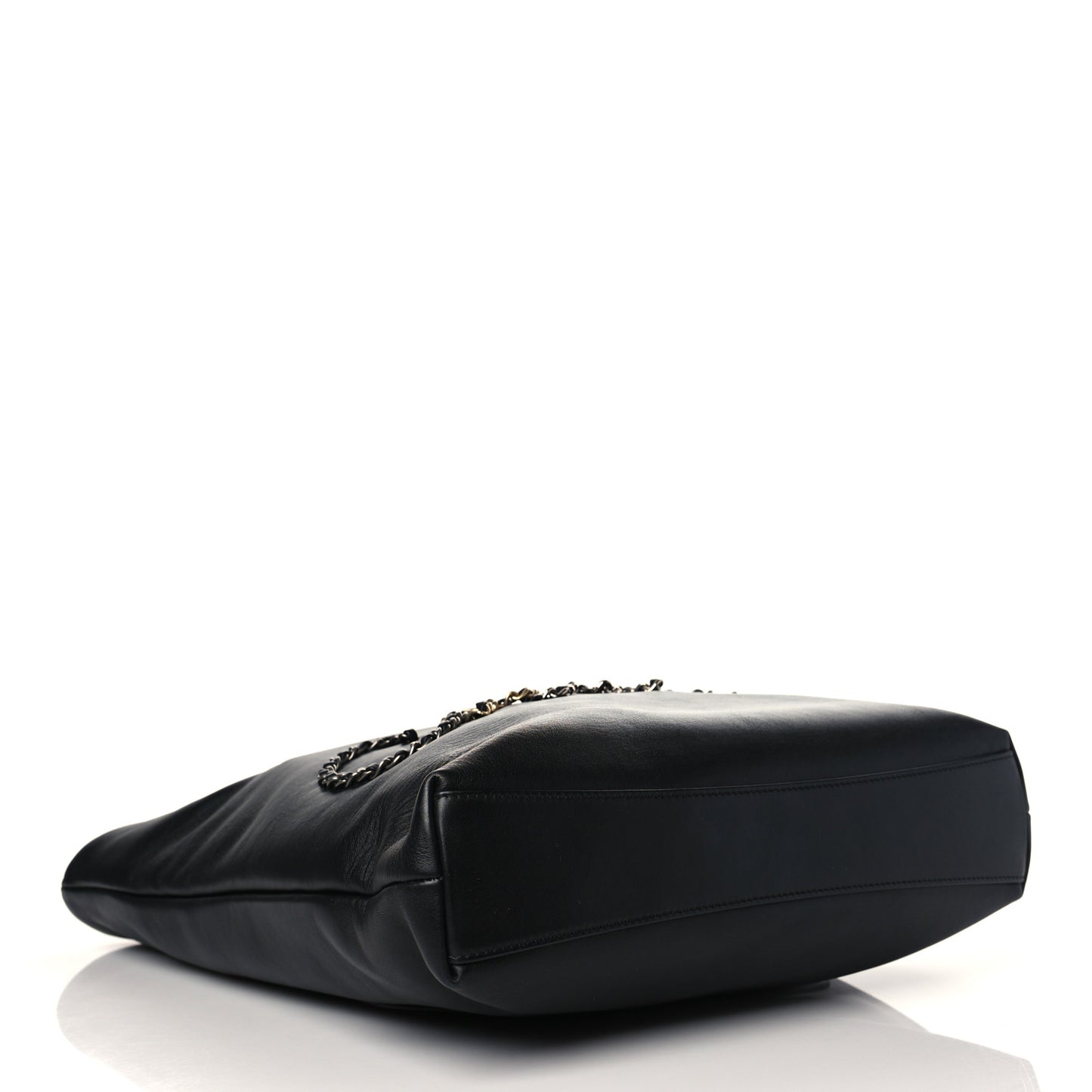 Calfskin Chain 20s Signature Tote Black