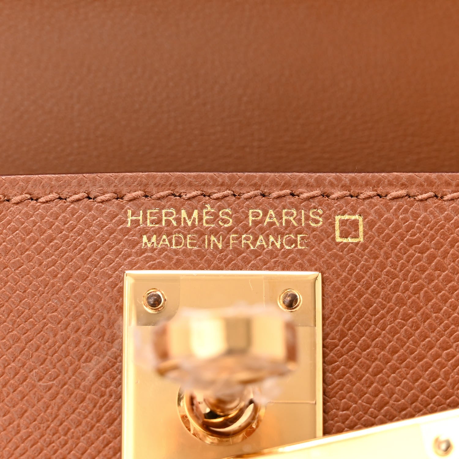 Hermes Madame Calfskin Matte Alligator Mini Kelly Sellier Touch 20 Gold 6 of 10