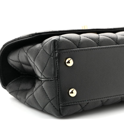 Chanel Caviar Quilted Mini Coco Handle Flap Black 9 of 10