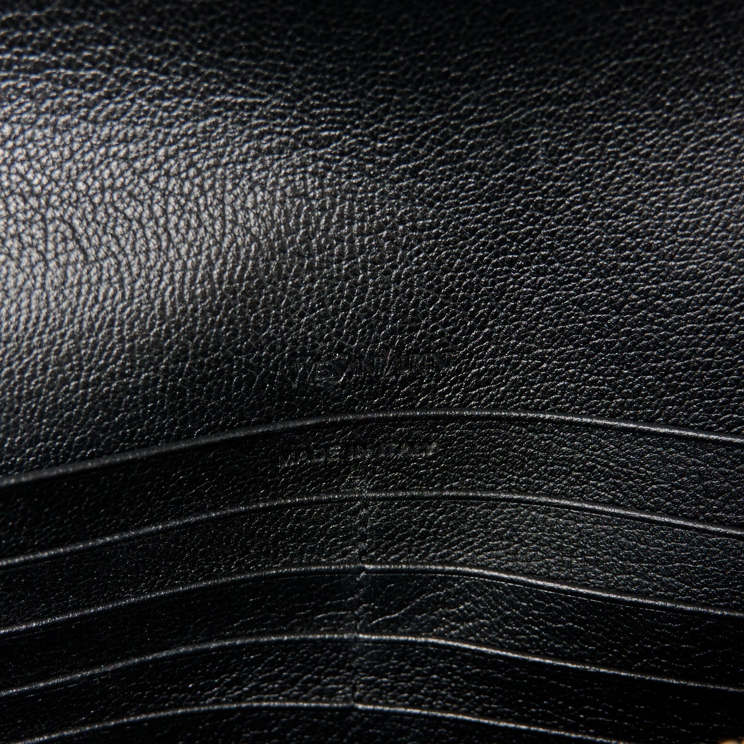 Saint Laurent Calfskin Monogram Belle de Jour Chain Clutch Black 6 of 10