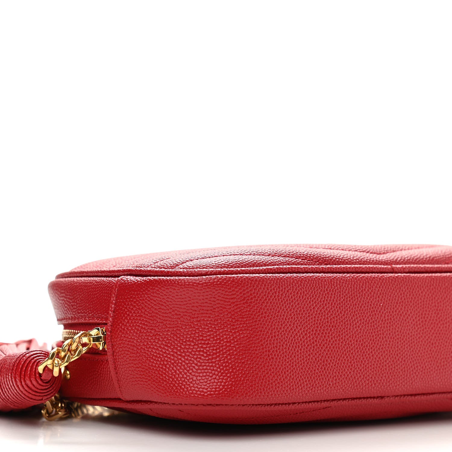 Saint Laurent Grain De Poudre Matelasse Monogram Mini Lou Camera Bag Eros Red 9 of 12