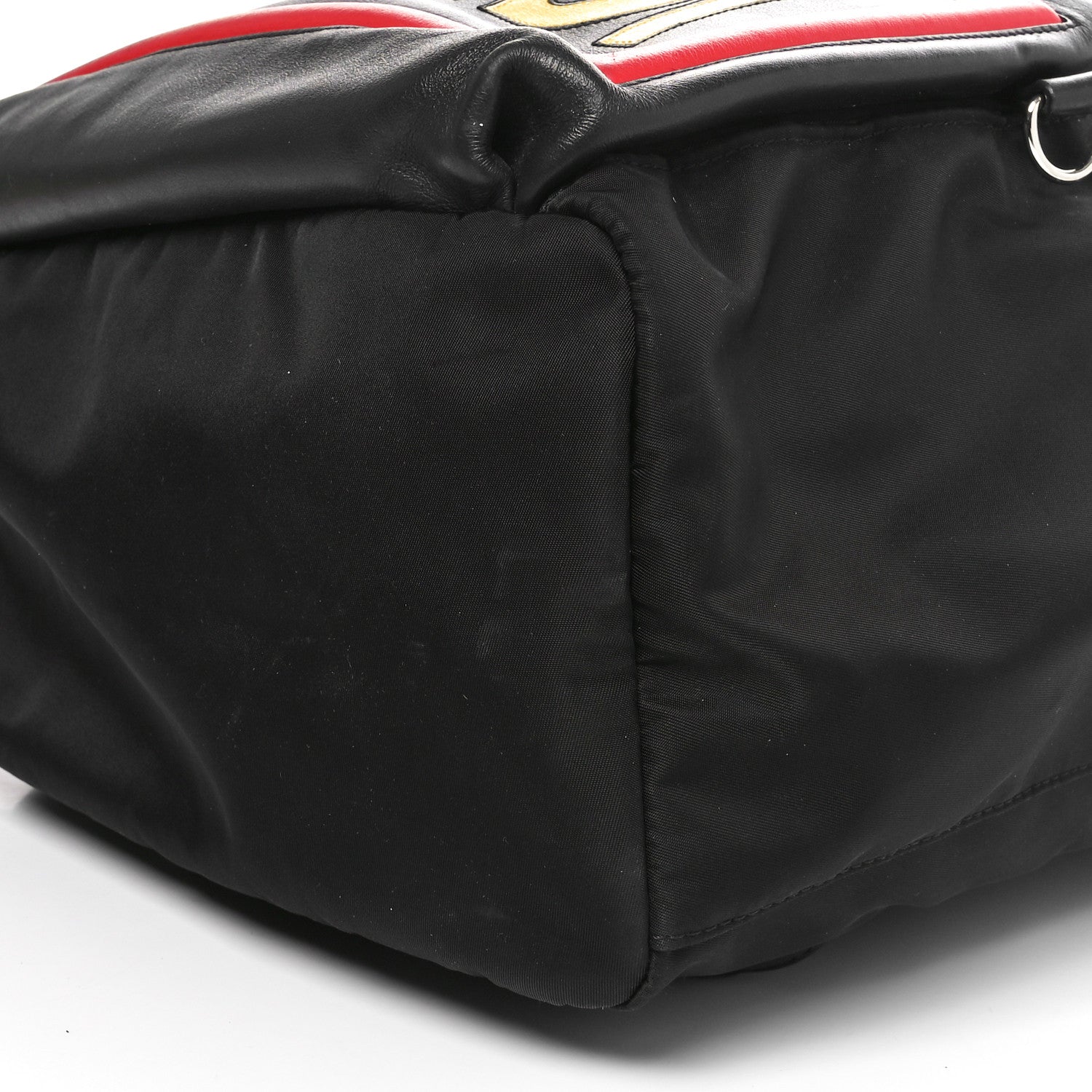 Fendi Nylon Vitello Century Logo Backpack Black 10 of 11
