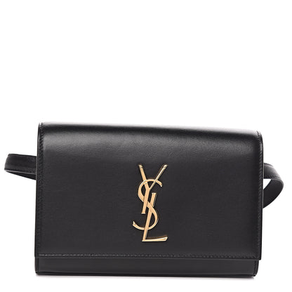 Saint Laurent Smooth Calfskin Monogram Kate Belt Bag Black 1 of 9