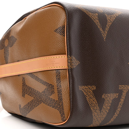 Louis Vuitton Reverse Monogram Giant Speedy Bandouliere 30 9 of 10