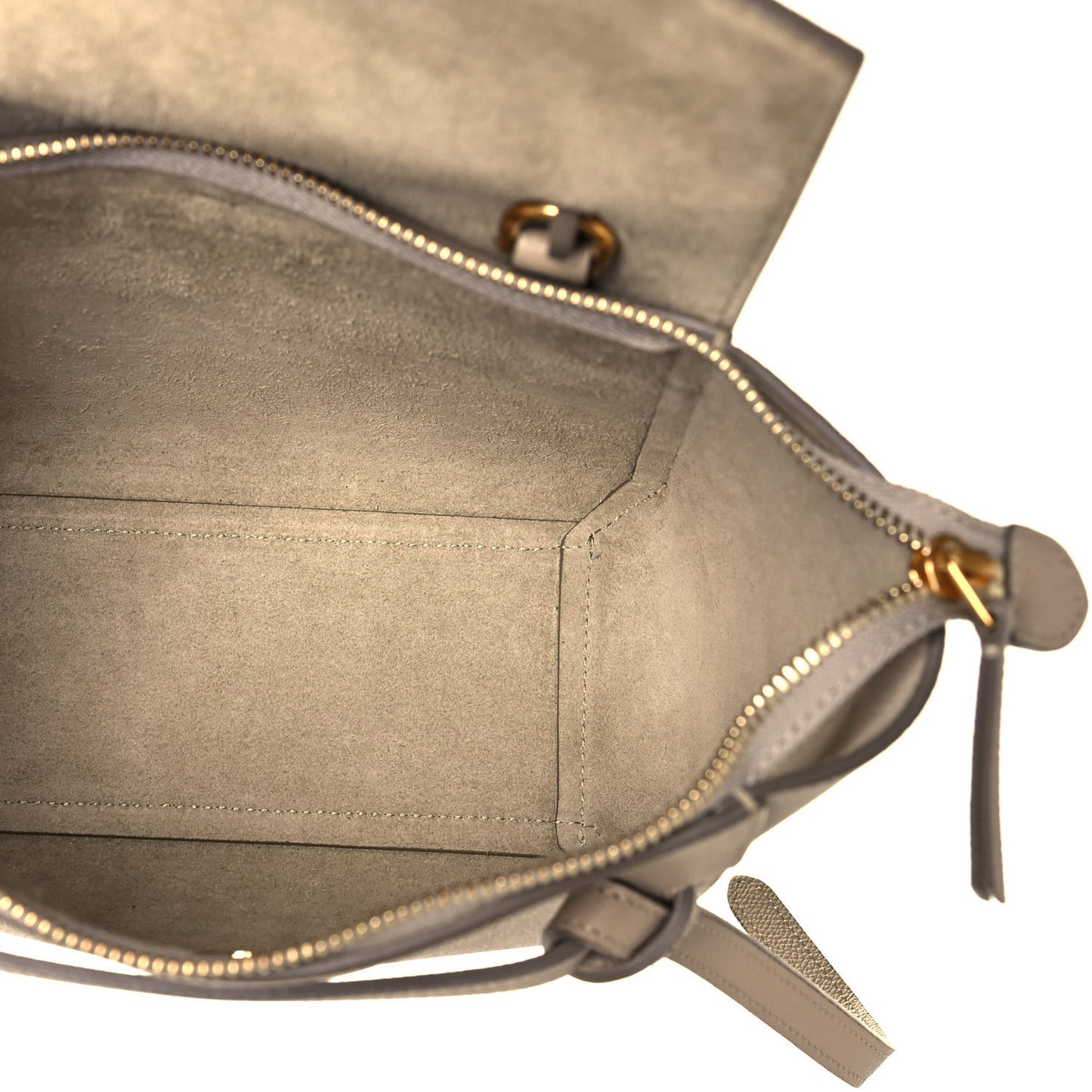 Grained Calfskin Nano Belt Bag Light Taupe