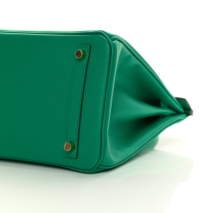 Hermes Epsom Birkin 30 Vert Jade 9 of 11