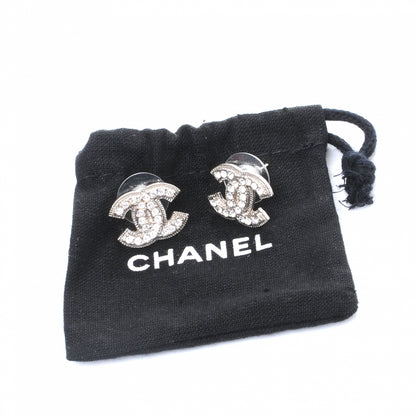 Chanel Crystal CC Logo Earrings 4 of 5