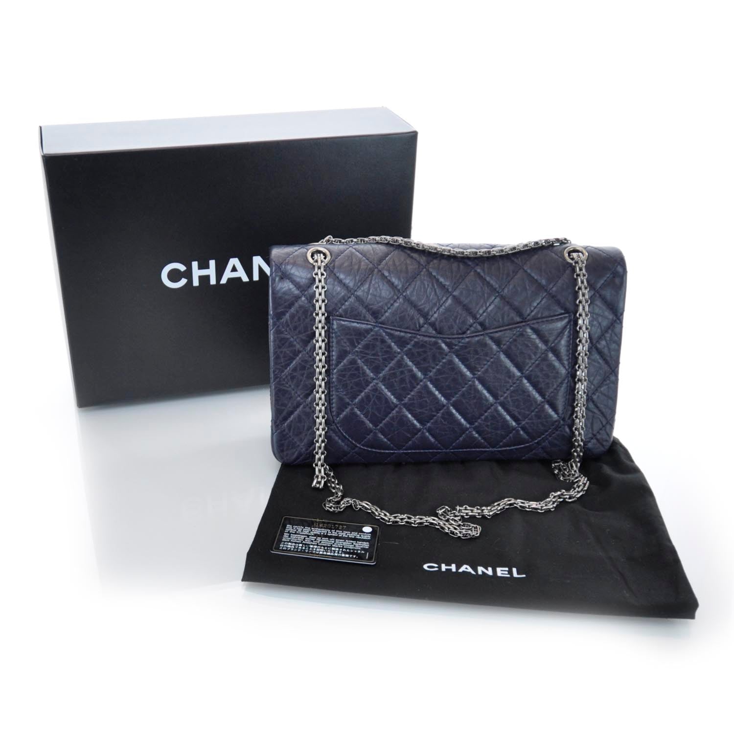 Chanel Aged Calfskin 2.55 Reissue 227 Flap Navy 3 of 9