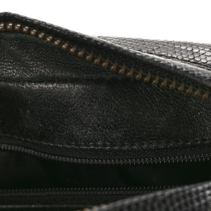 Chanel Lizard Diamond Quilted Small Tassel Camera Case Black 10 of 10