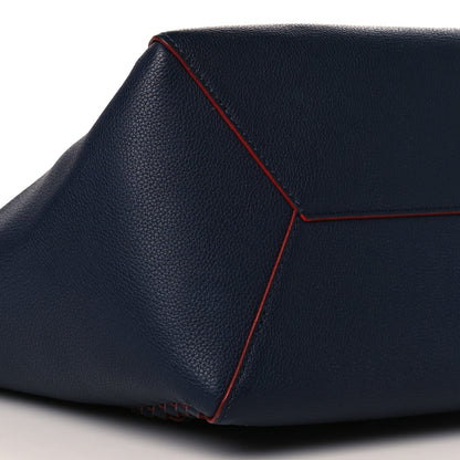 Louis Vuitton Calfskin Braided Lockme Cabas Marine Rouge 9 of 10