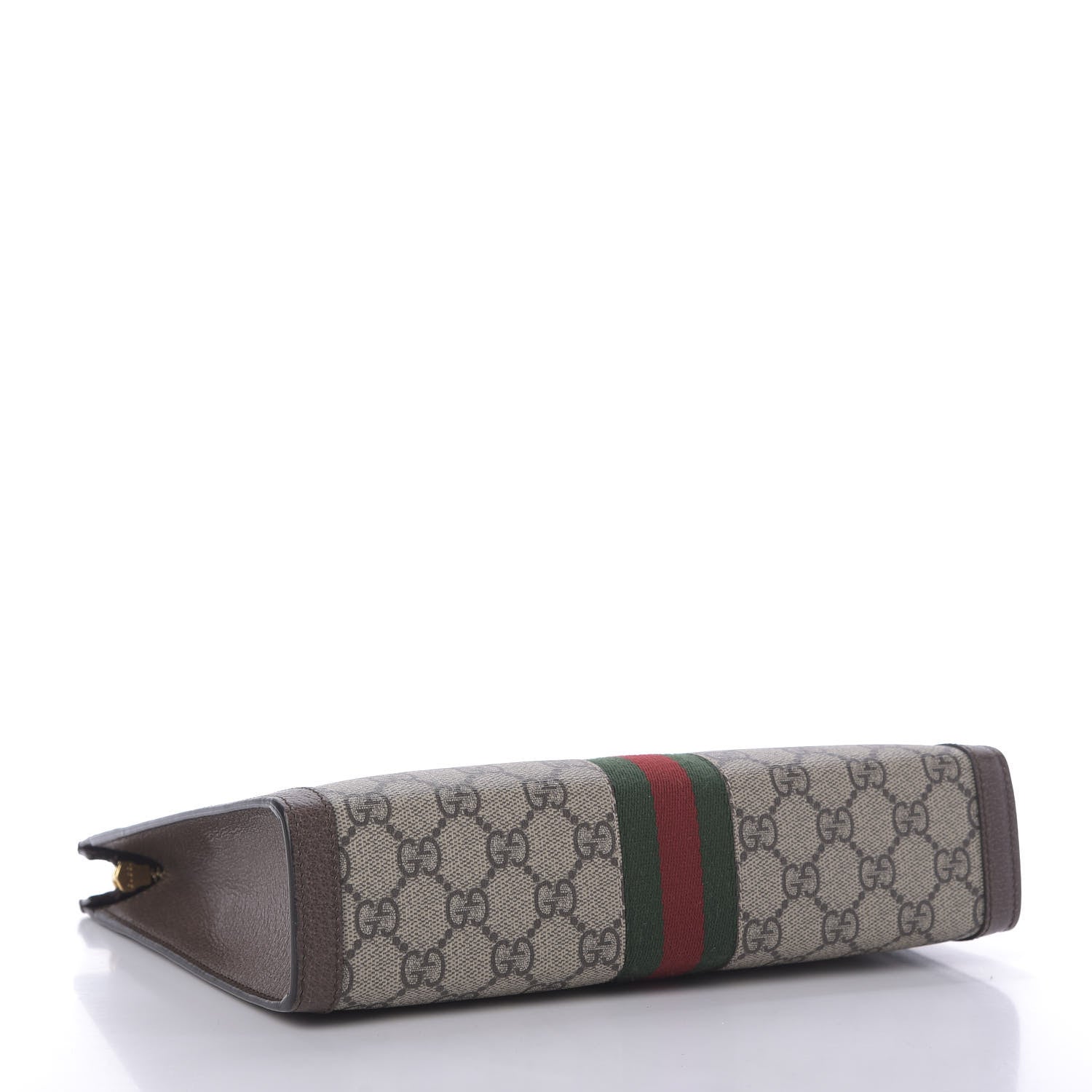 Gucci GG Supreme Monogram Web Ophidia Pouch Brown 4 of 9