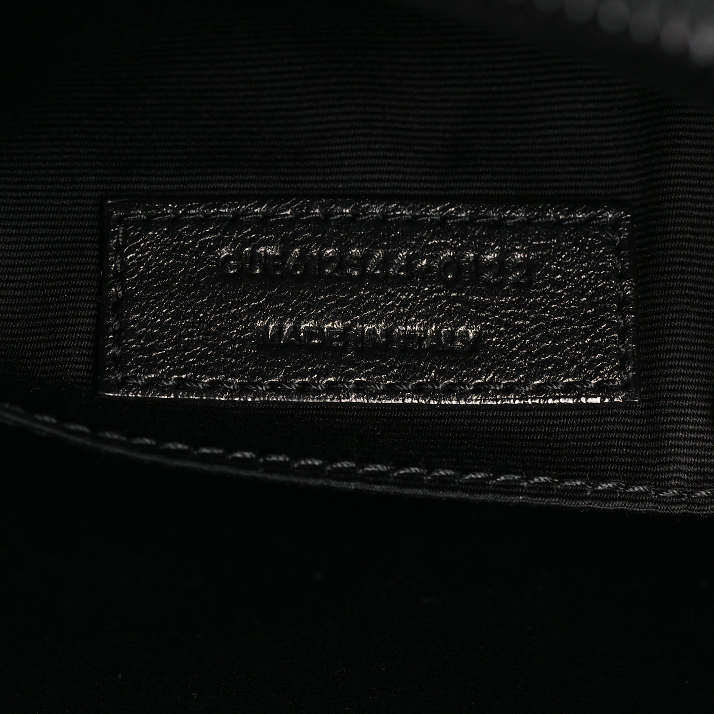 Calfskin Matelasse Monogram Monochrome Lou Camera Bag Black