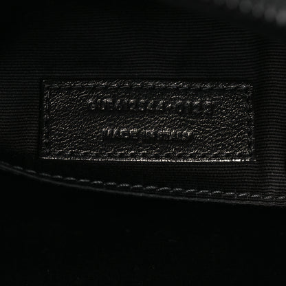 Saint Laurent Calfskin Matelasse Monogram Monochrome Lou Camera Bag Black 7 of 9