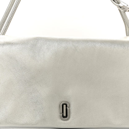 Marc Jacobs Metallic Calfskin Large Dual Shoulder Bag Silver 9 of 11