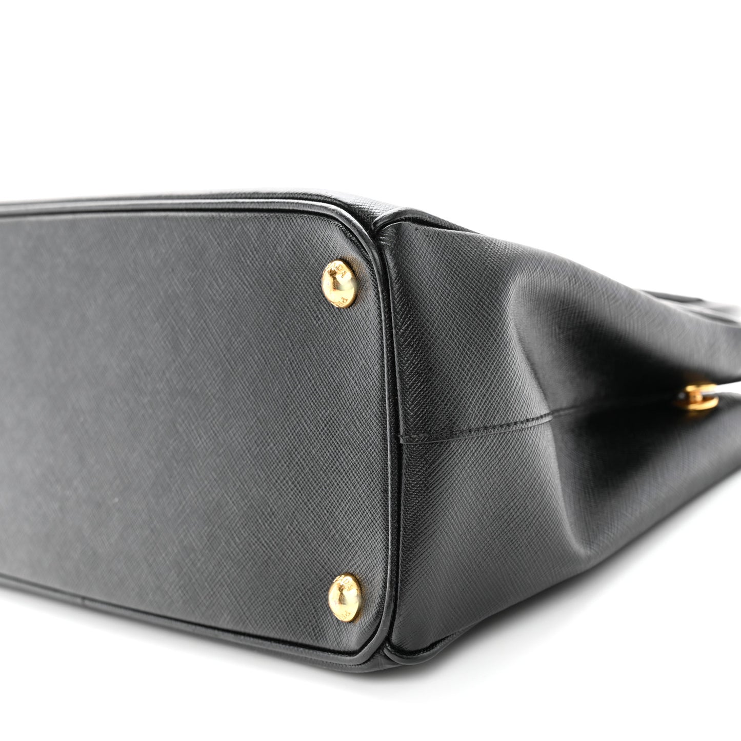 Saffiano Small Galleria Double Zip Tote Black