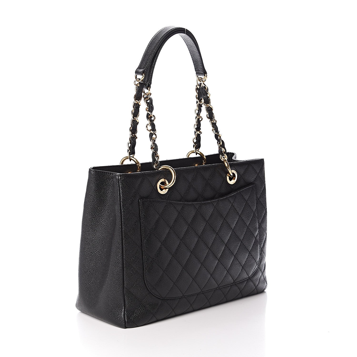Chanel Caviar Quilted Grand Shopping Tote GST Black 2 of 9