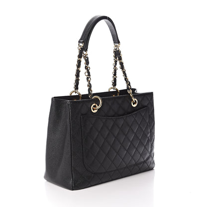 Chanel Caviar Quilted Grand Shopping Tote GST Black 2 of 9