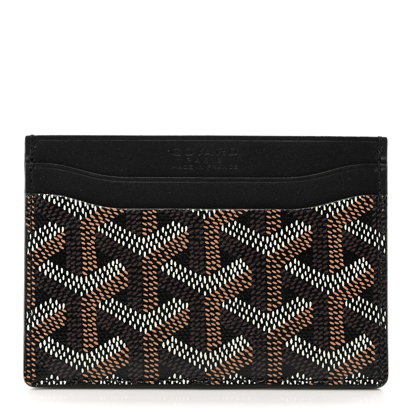 Goyardine Saint Sulpice Card Holder Black