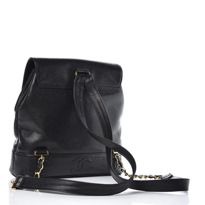 Chanel Caviar CC Backpack Black 3 of 7