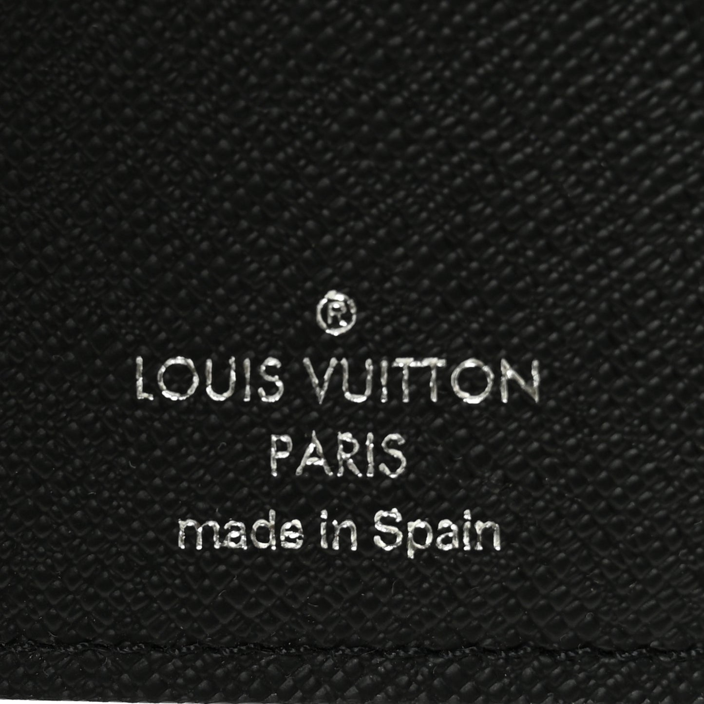 Monogram Iridescent Pocket Organizer NM Black