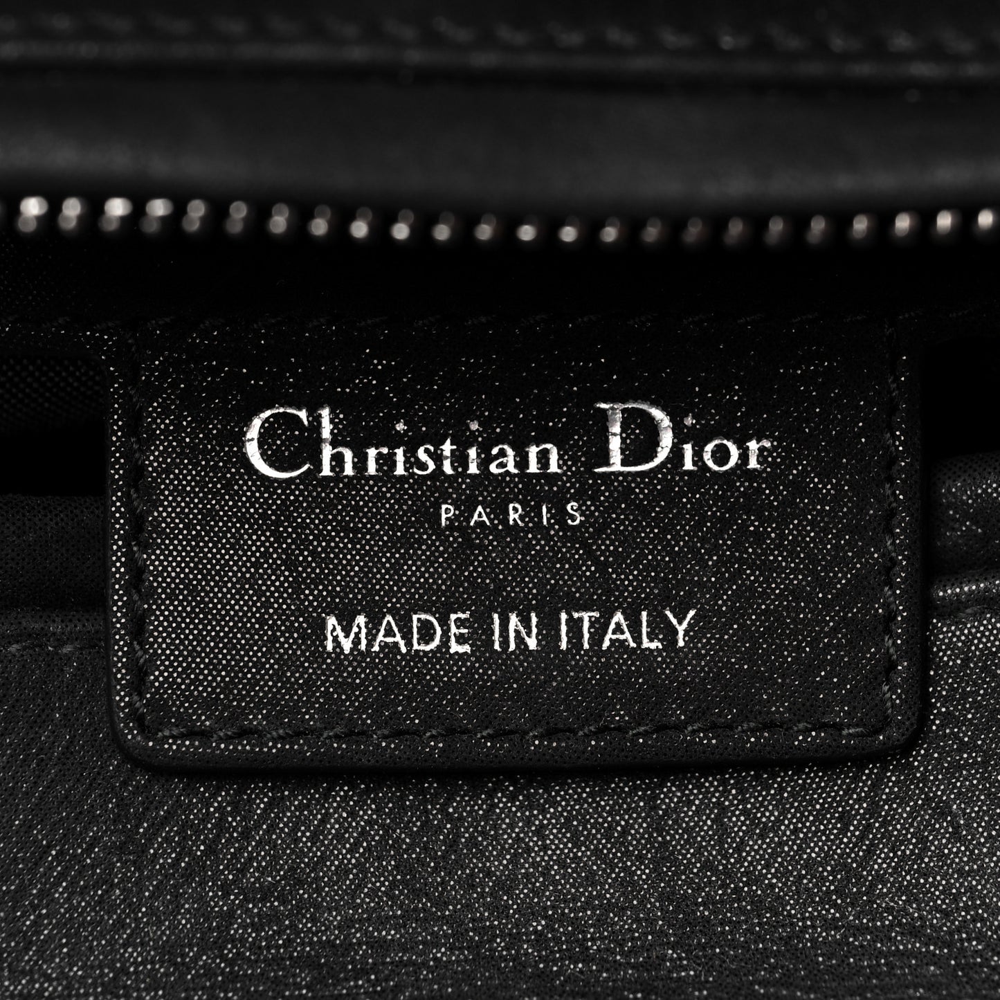 Satin Cannage Medium Lady Dior Black