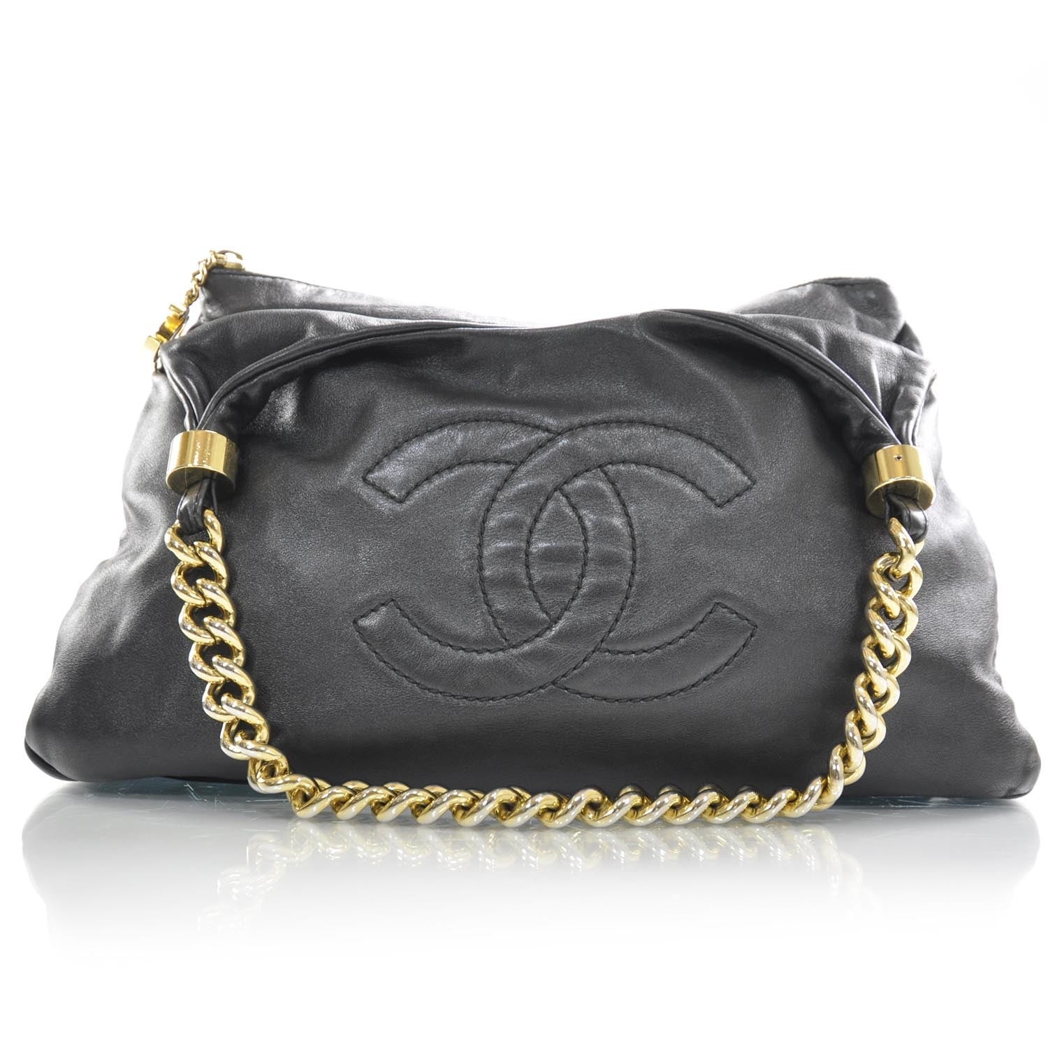 Chanel Calfskin Rodeo Drive Hobo Black 1 of 9