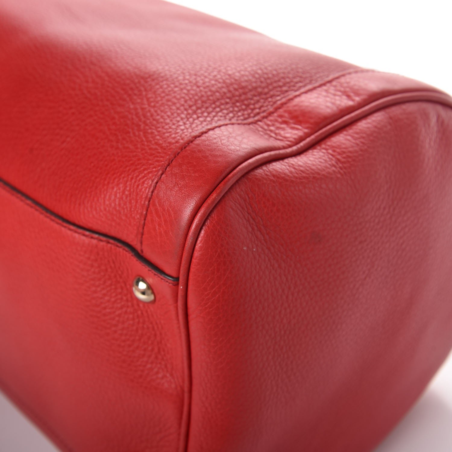 Gucci Pebbled Calfskin Medium Soho Boston Red 12 of 12