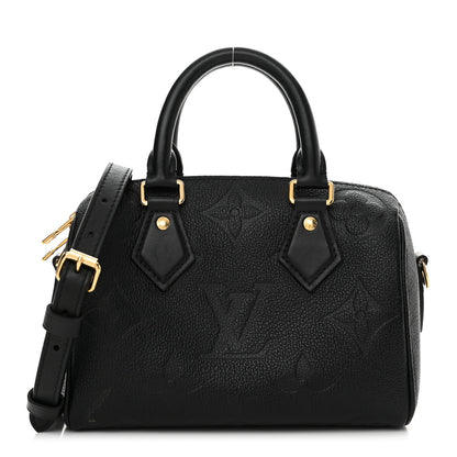 Louis Vuitton Empreinte Monogram Giant Speedy Bandouliere 20 Black 1 of 13