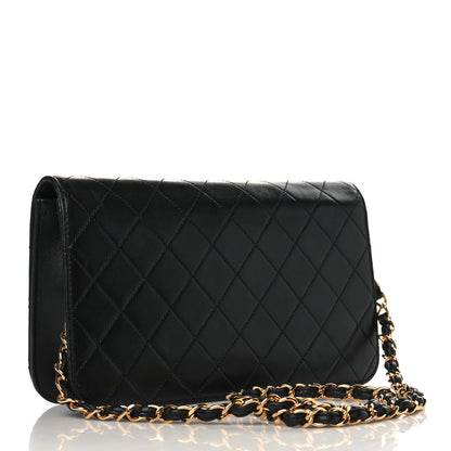 Chanel Lambskin Quilted Small Single Flap Black 2 of 10