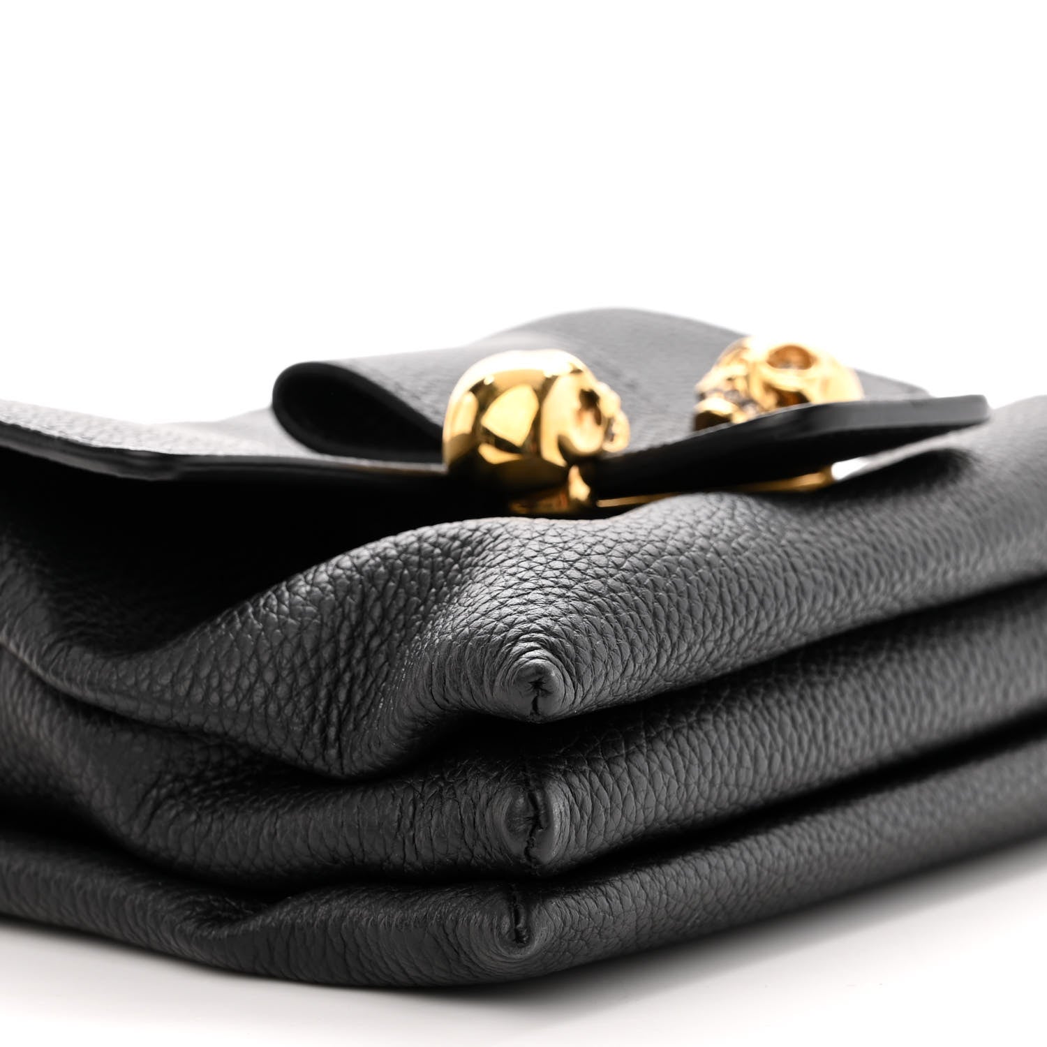 Alexander McQueen Grained Calfskin Small Skull Crossbody Black 9 of 11
