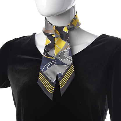Hermes Silk Sport Twilly Canards Black Juane Vif Caban 2 of 3
