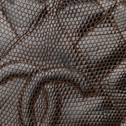 Chanel Lizard Quilted Small Tassel Camera Case Brown 16 of 17