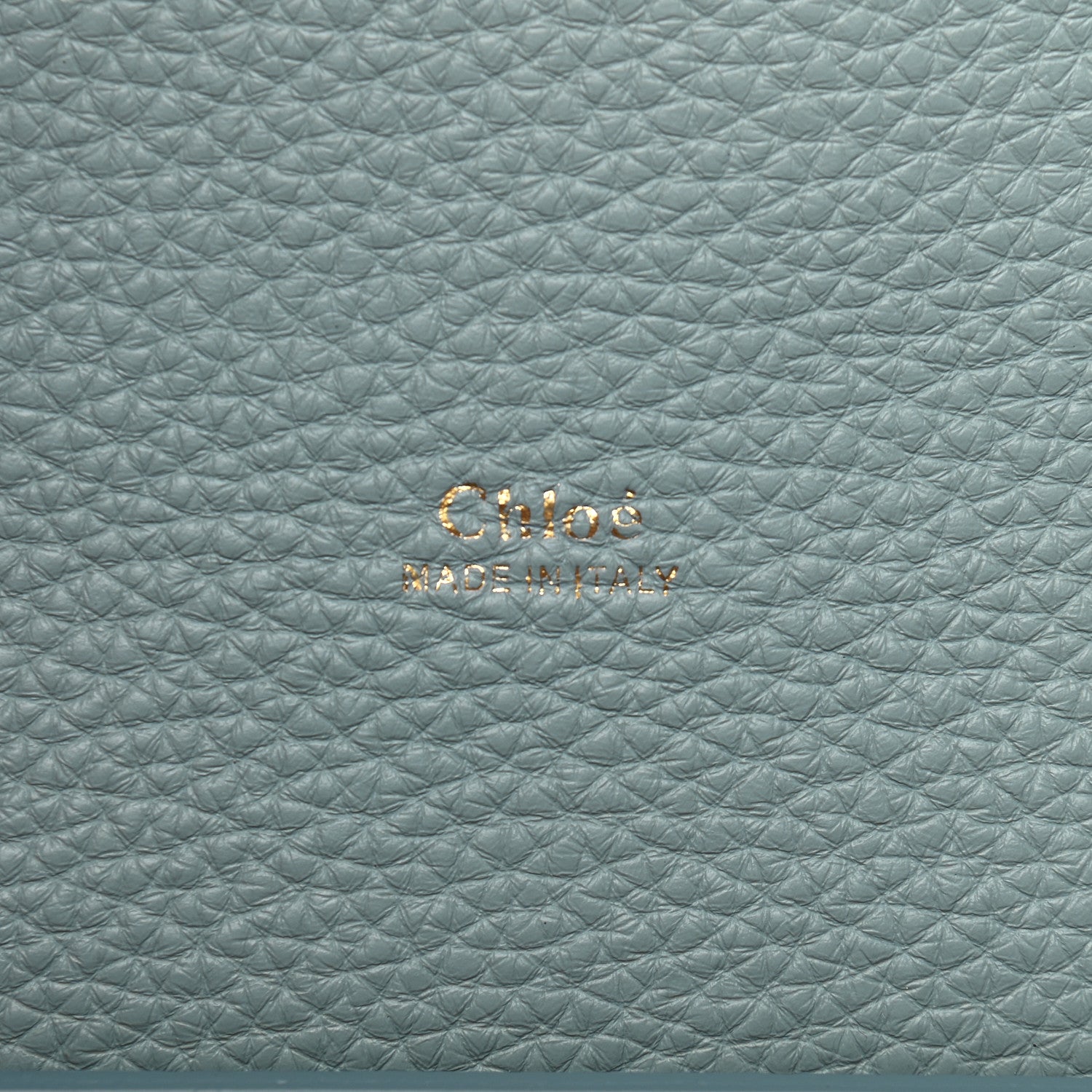 Chloe Shiny Grained Calfskin Medium Aby Day Shoulder Bag Faded Blue 6 of 8