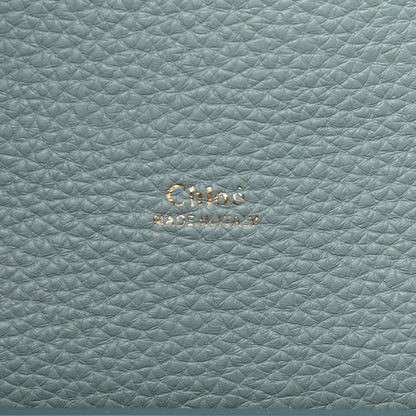 Chloe Shiny Grained Calfskin Medium Aby Day Shoulder Bag Faded Blue 6 of 8