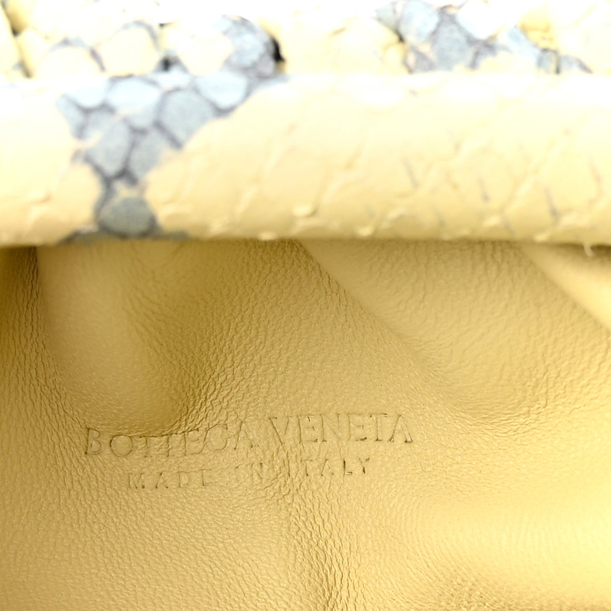 Bottega Veneta Snakeskin The Mini Pouch Cantaloupe 6 of 10