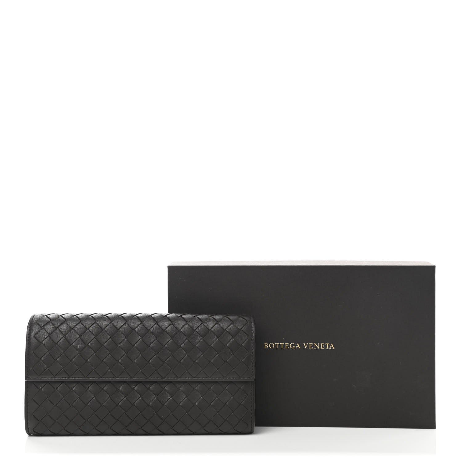 Bottega Veneta Nappa Intrecciato Continental Flap Wallet Ebano 9 of 9
