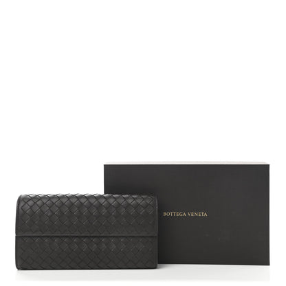 Bottega Veneta Nappa Intrecciato Continental Flap Wallet Ebano 9 of 9