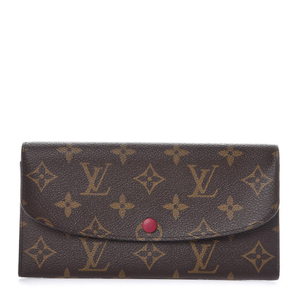 Louis Vuitton Monogram Emilie Wallet Fuchsia 1 of 8