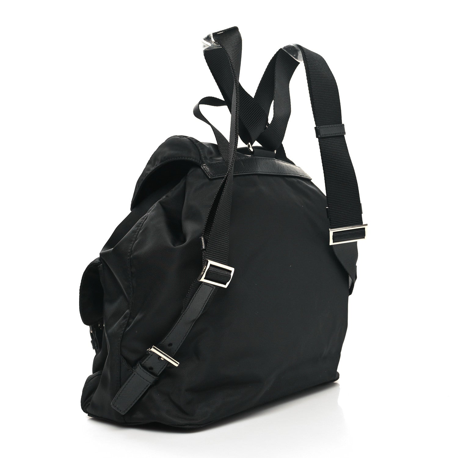 Prada Re-Nylon Saffiano Medium Backpack Black 4 of 11