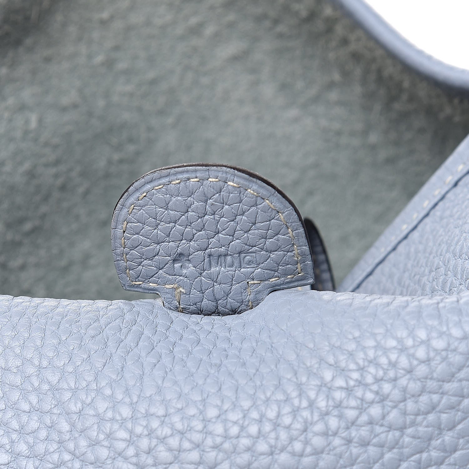 Hermes Taurillon Clemence Evelyne III GM Bleu Lin 7 of 11