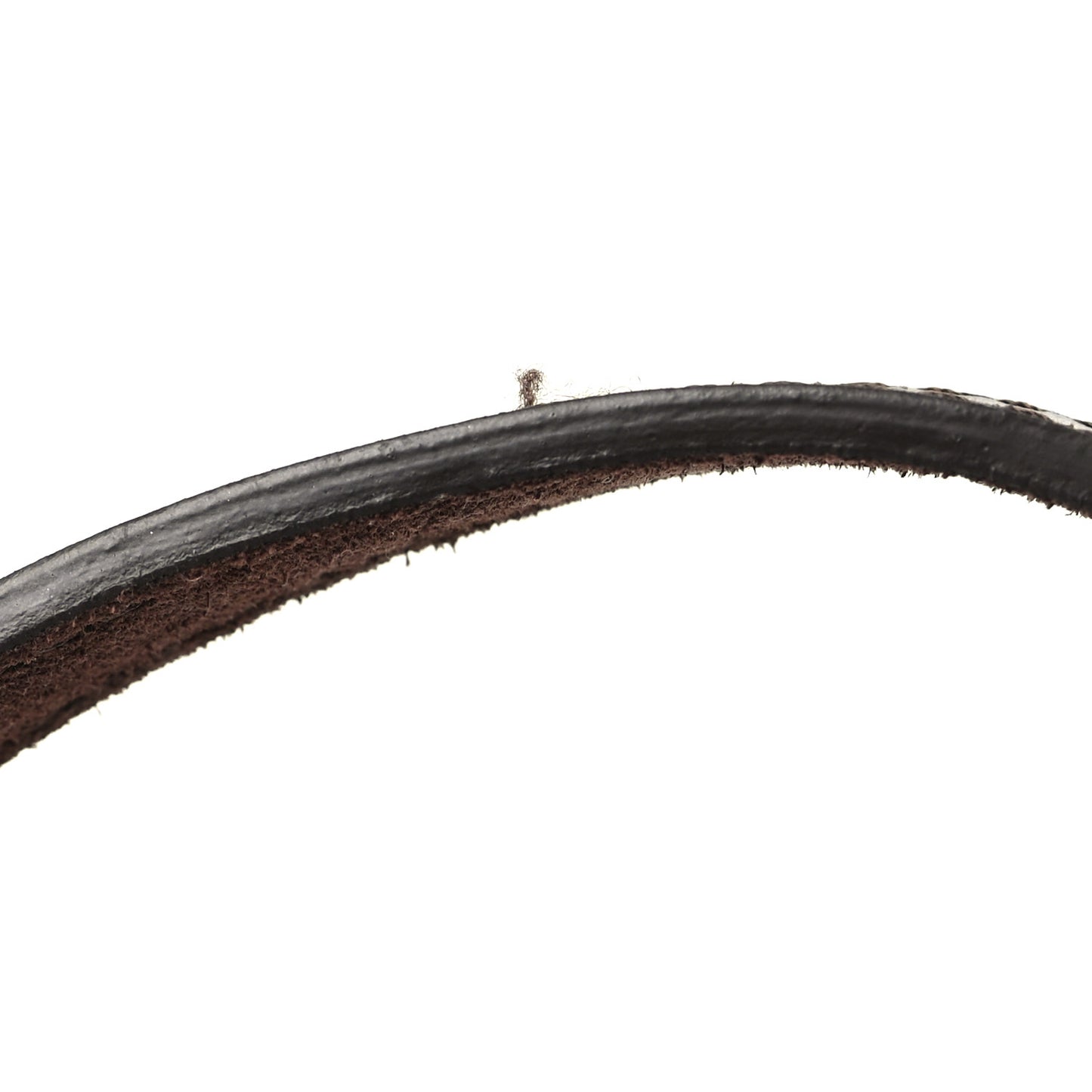 Suede Crocodile Embossed Le Petit Bambola Dark Brown